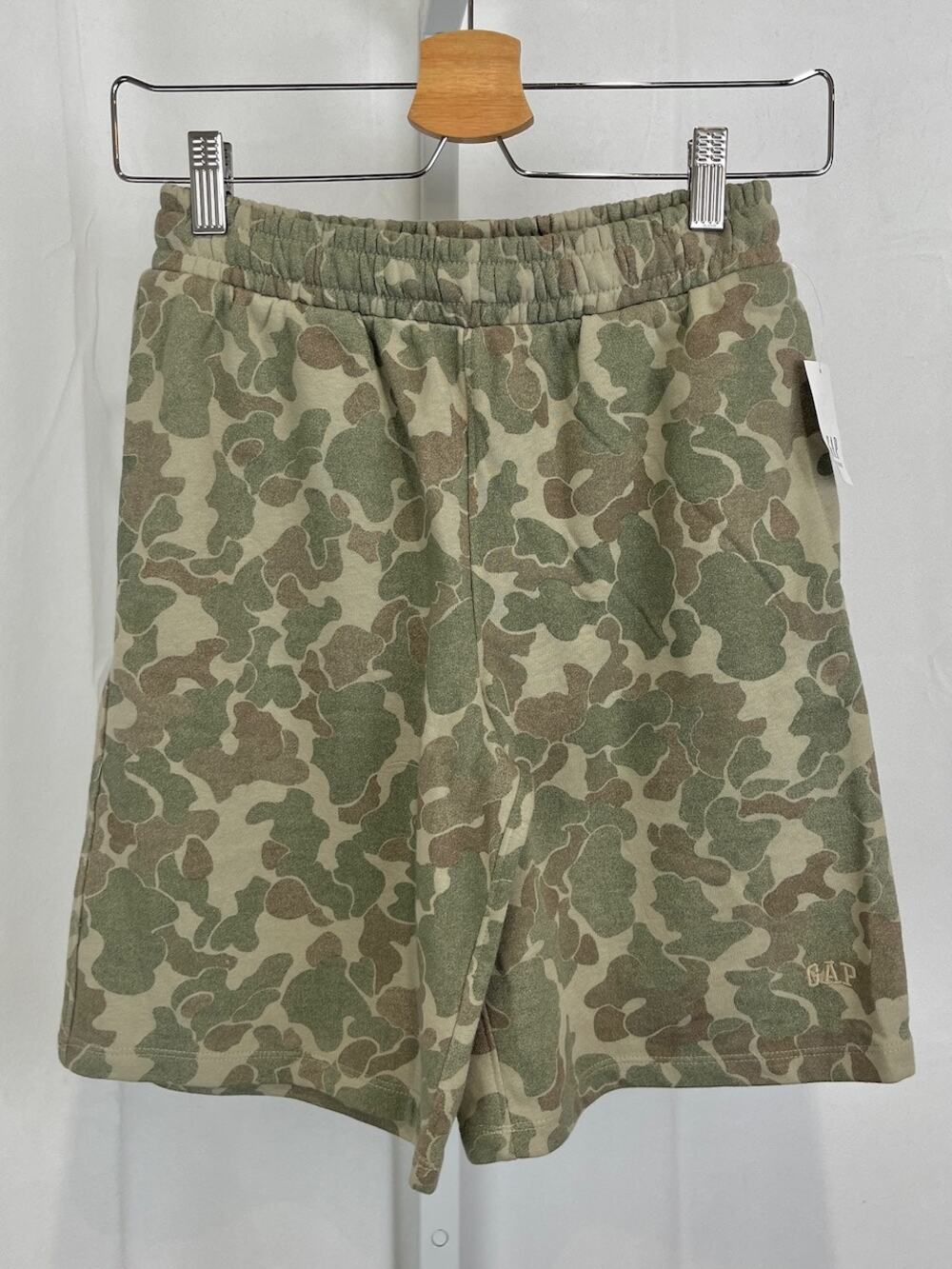 NWT GAP Kids 8.5" Vintage Soft Baggy Sweat Shorts Camouflage Green Size 8 M